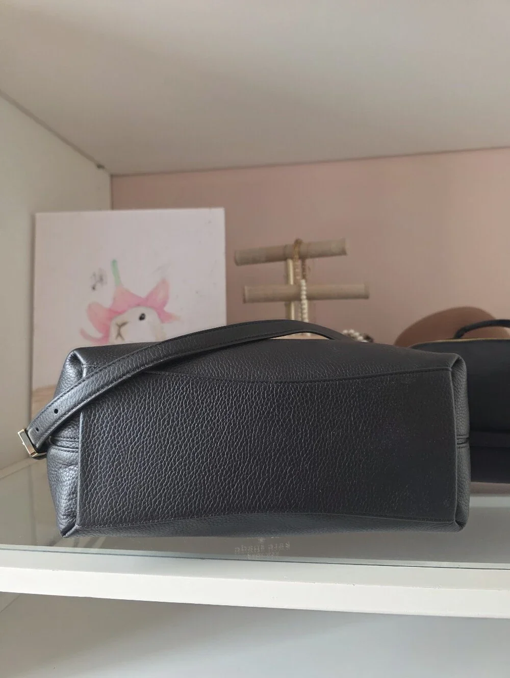 Kate Spade Black Leather Hobo Shoulder Bag